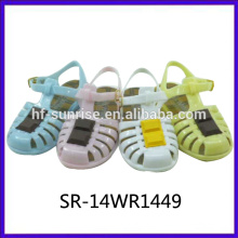 SR-14WR1449 Großhandel Gelee Sandalen Palstic Sandalen Kinder Gelee Bohnen Kinder Schokolade Gelee Schuhe Großhandel Jelly Sandalen